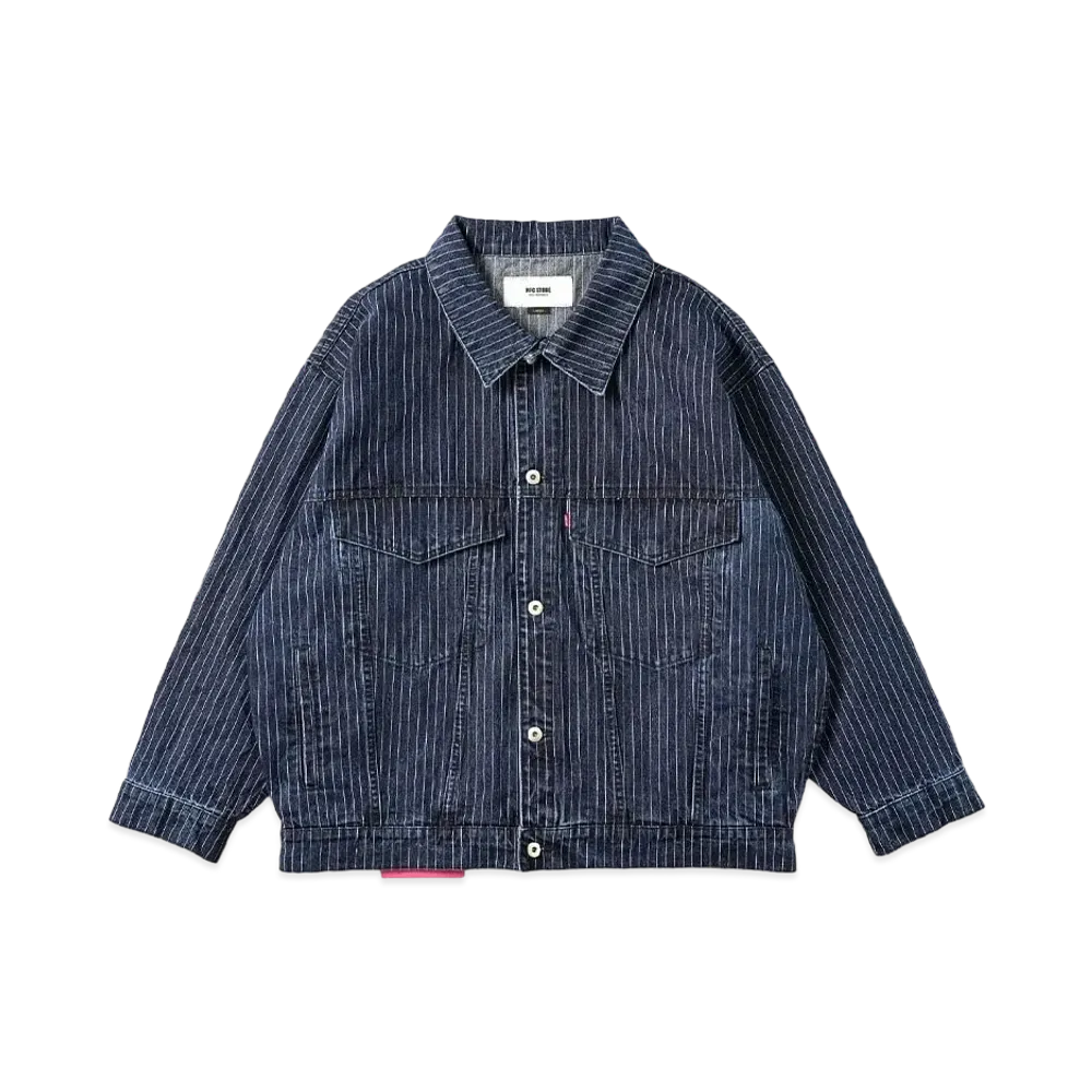 MFC STORE x UPD'T Denim Jacket "Navy Stripe"