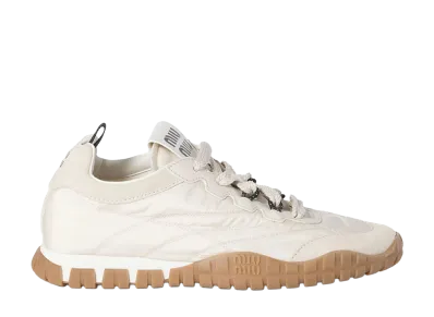 MIU MIU Women's Tyre Sneakers "Beige"