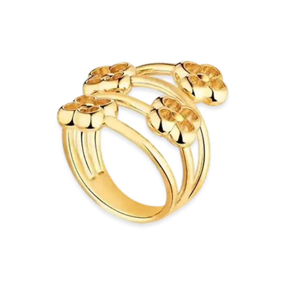 Louis Vuitton Flower Full Ring "Gold"
