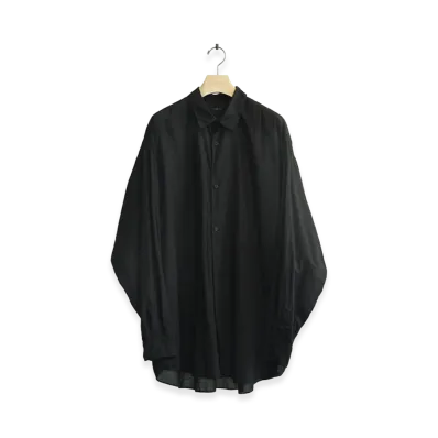 COMOLI Wool Silk COMOLI Shirt "Charcoal"