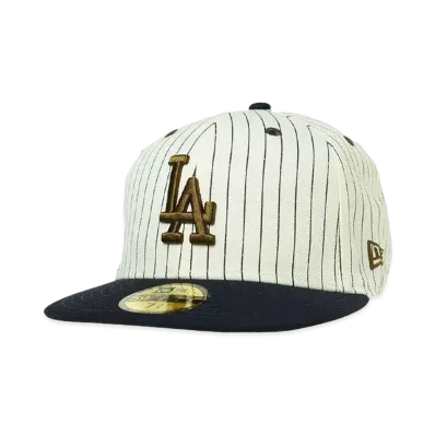 NEW ERA 59FIFTY PIN STRIPE LOSDOD "CHROME NAVY STRIPE"