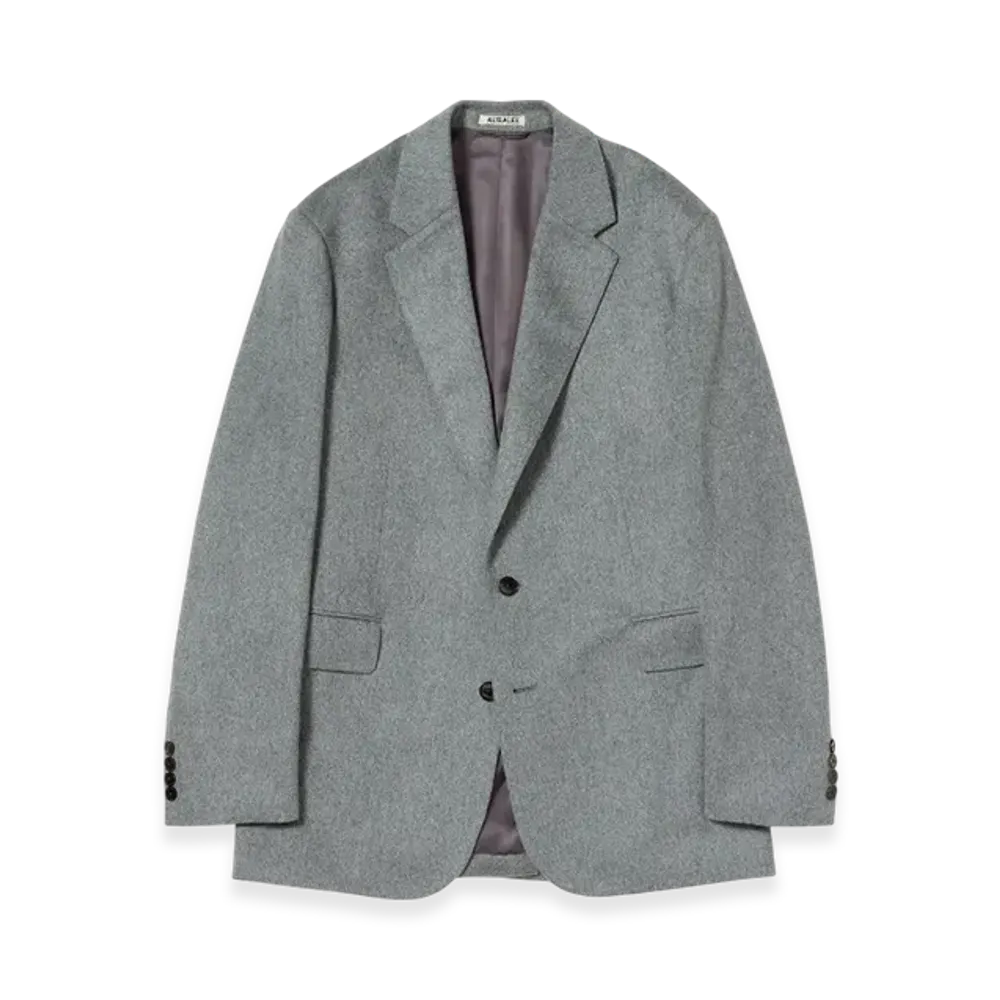 AURALEE Cashmere Moleskin Jacket "Top Grey"