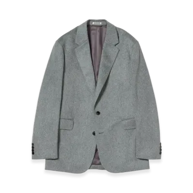 AURALEE Cashmere Moleskin Jacket "Top Grey"