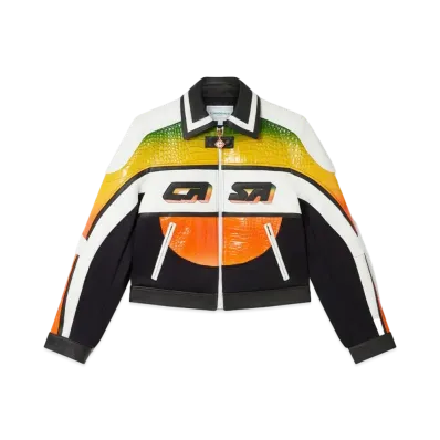 Casablanca Casa Sport Leather Jacket "Multi"
