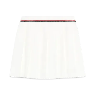 MIU MIU Women's Stretch Terry Fabric Skirt "White"