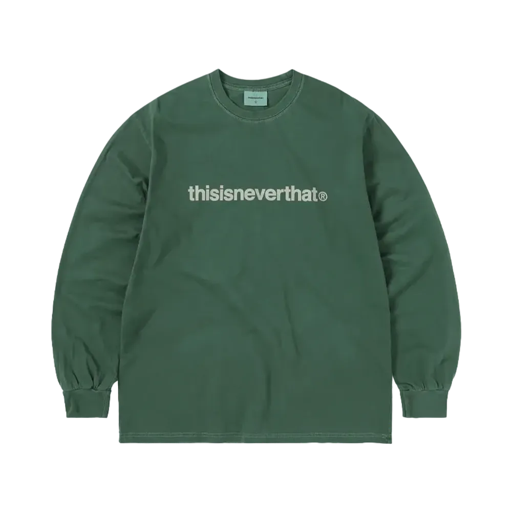 ディスイズネバーザット T-ロゴ L/S ティー "ブルーグリーン"