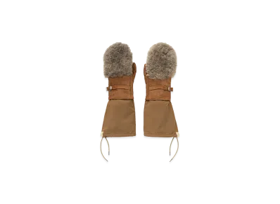 visvim Musher Suede Mittens "LT.Brown"