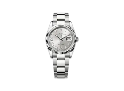 ROLEX Datejust 36 Oystersteel & White Gold "Grey"