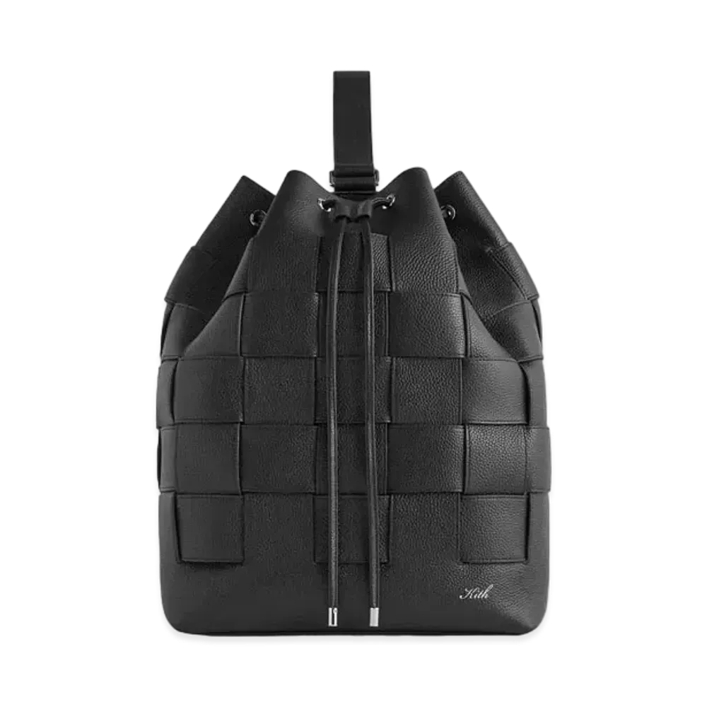 Kith Woven Leather Rucksack "Black"