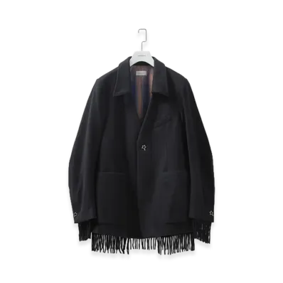 BED J.W. FORD Lapel-Less Jacket "Black"