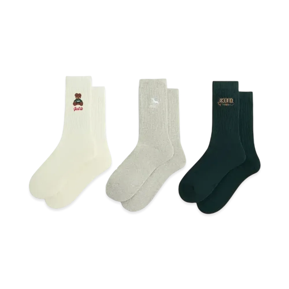 Kith Kithmas 3 Pack Crew Socks "Multi"