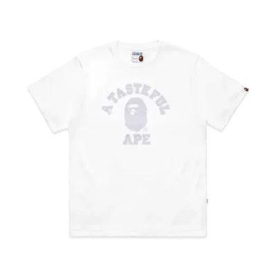 A BATHING APE X JJJJOUND COLLEGE TEE "White"