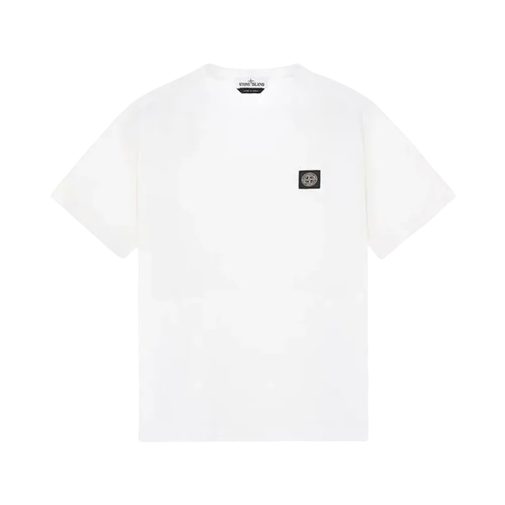Stone Island 24113 60/2 COTTON JERSEY _SLIM FIT "White"