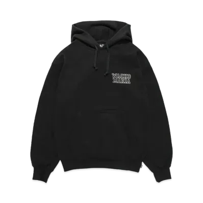 WACKO MARIA Heavy Weight Hooded Sweat Shirt "Black"