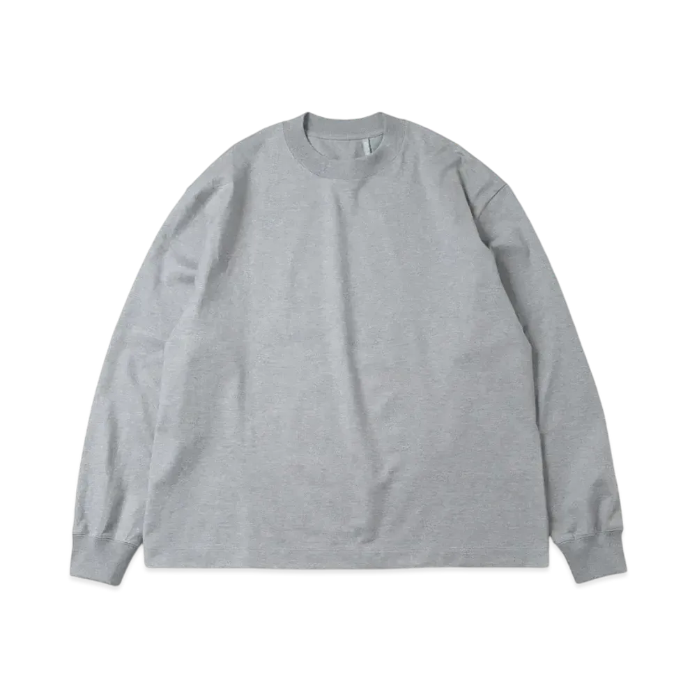 KAPTAIN SUNSHINE Suvin Supima Tube L/S Tee Heavy "Feather Gray"