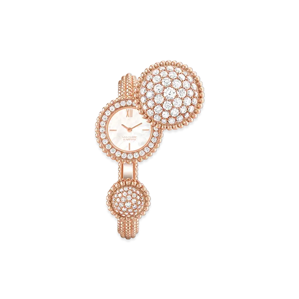 Van Cleef & Arpels Perlee Toi & Moi watch small model "18K Rose gold/Diamond/Mother-of-pearl"