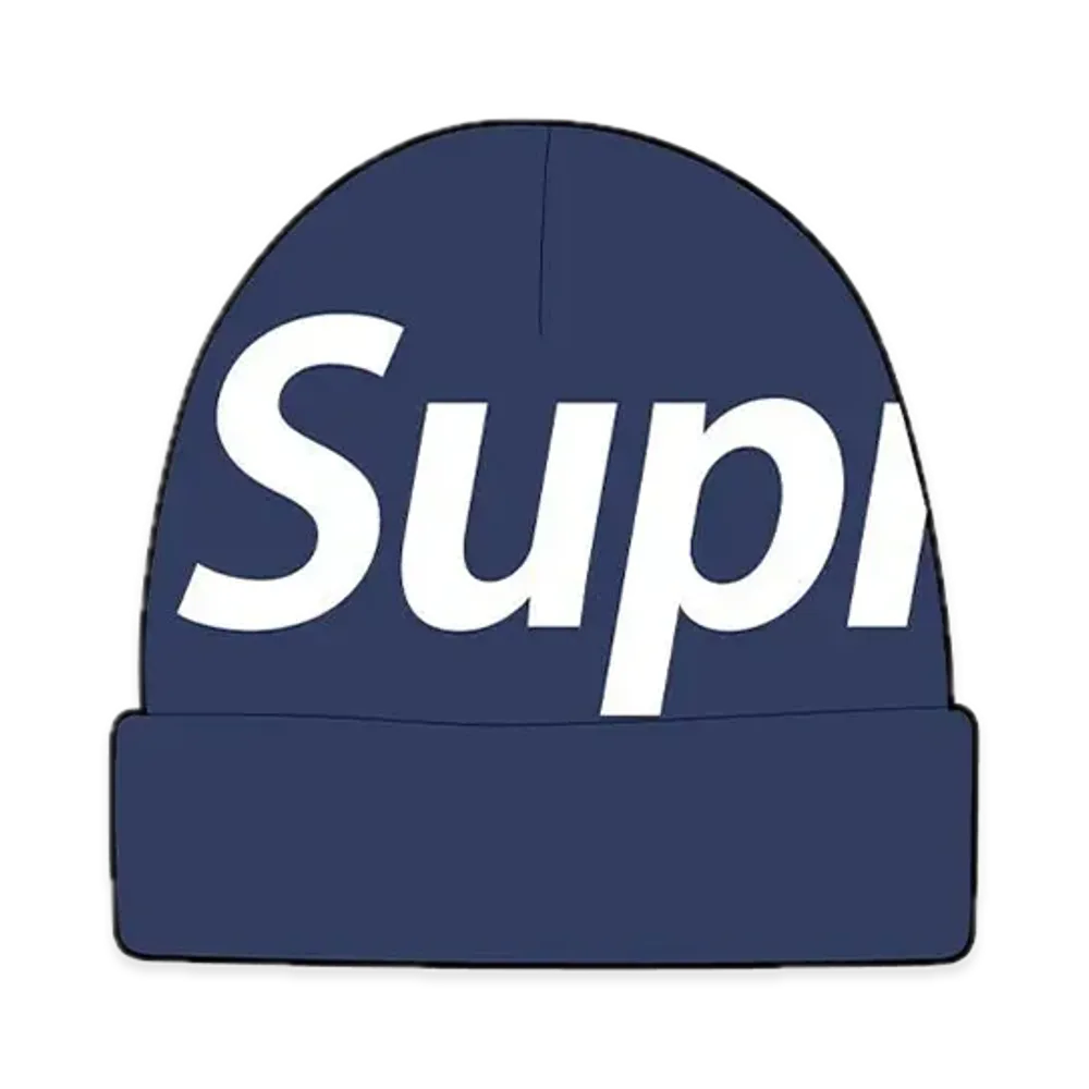 Supreme Big Logo Beanie "Navy" (22FW)