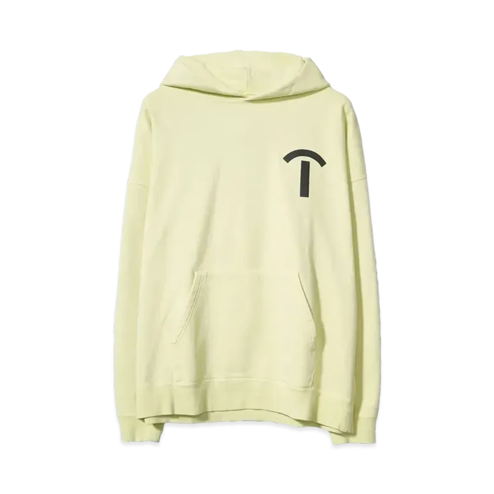 TAIN DOUBLE PUSH ARCH T SWEAT HOODIE "YELLOW"