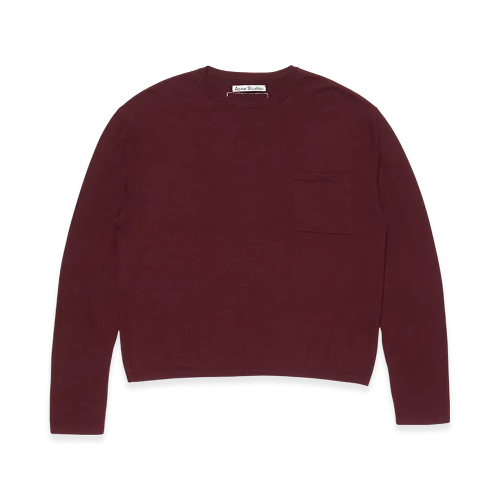 Acne Studios Cashmere Knit "Dark Burgundy"