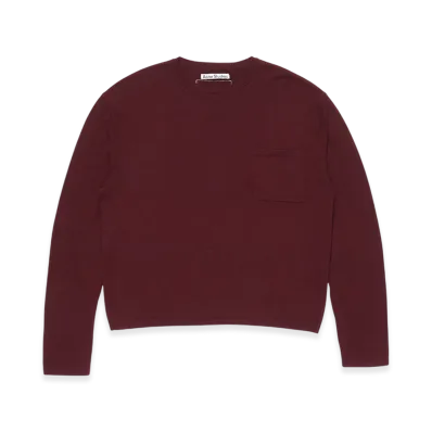 Acne Studios Cashmere Knit "Dark Burgundy"