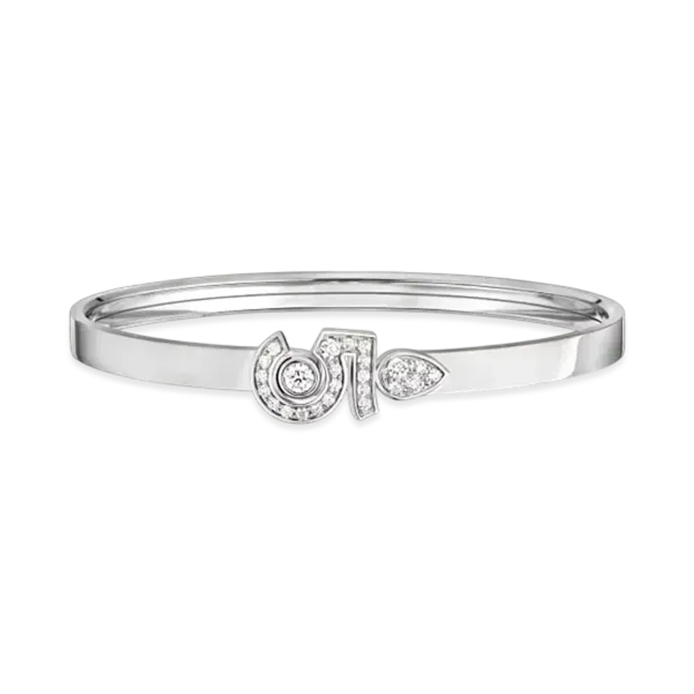 CHANEL Eternal N5 Bracelet 18K White Gold Diamonds