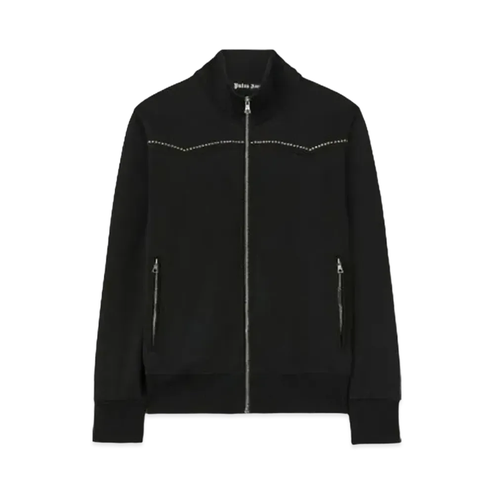 PALM ANGELS Monogram Stud Track Jacket "Black "