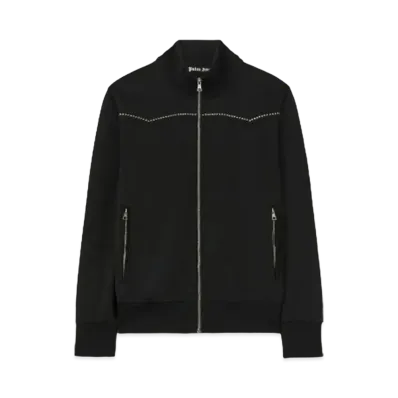 PALM ANGELS Monogram Stud Track Jacket "Black "