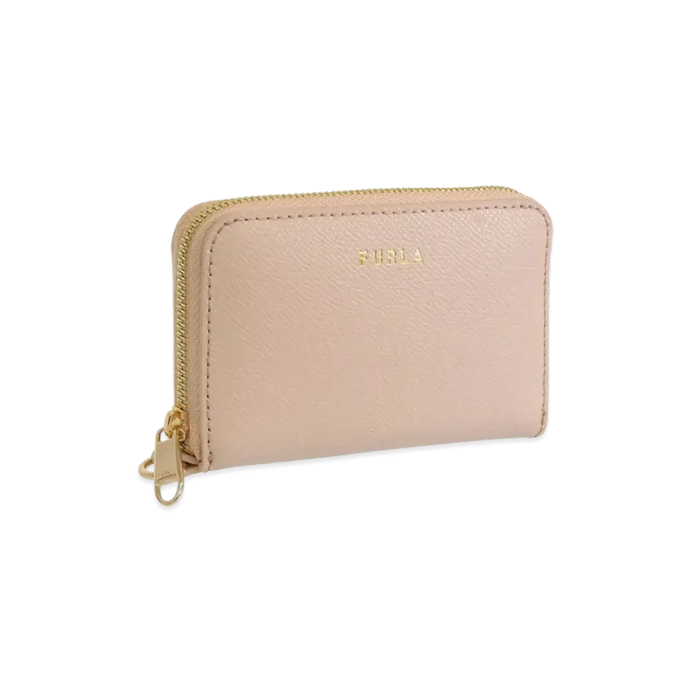 FURLA Gardenia S Zip Around Vitello Andromeda "Pink"