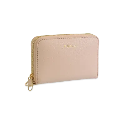 FURLA Gardenia S Zip Around Vitello Andromeda "Pink"