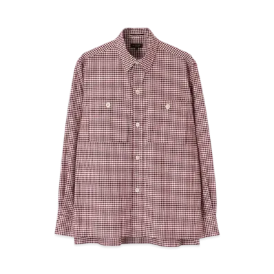 Paul Smith Gingham Check Bellows Pocket Shirt "DarkRed"