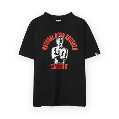武尊 引退記念 \ RAZOR x TAKERU STENCIL T-SHIRT "BLACK"