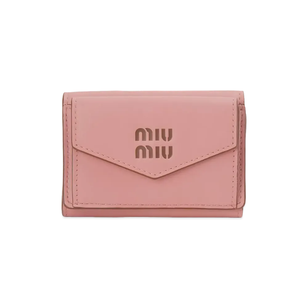 MIU MIU Trifold Wallet "Camellia Pink"