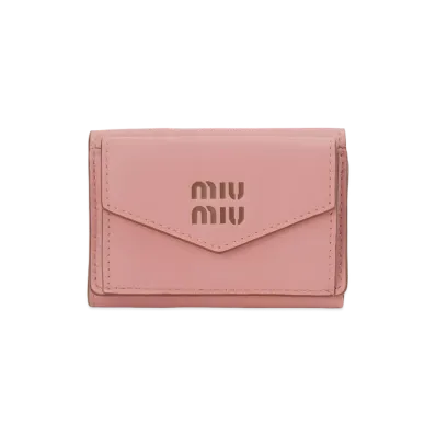 MIU MIU Trifold Wallet "Camellia Pink"