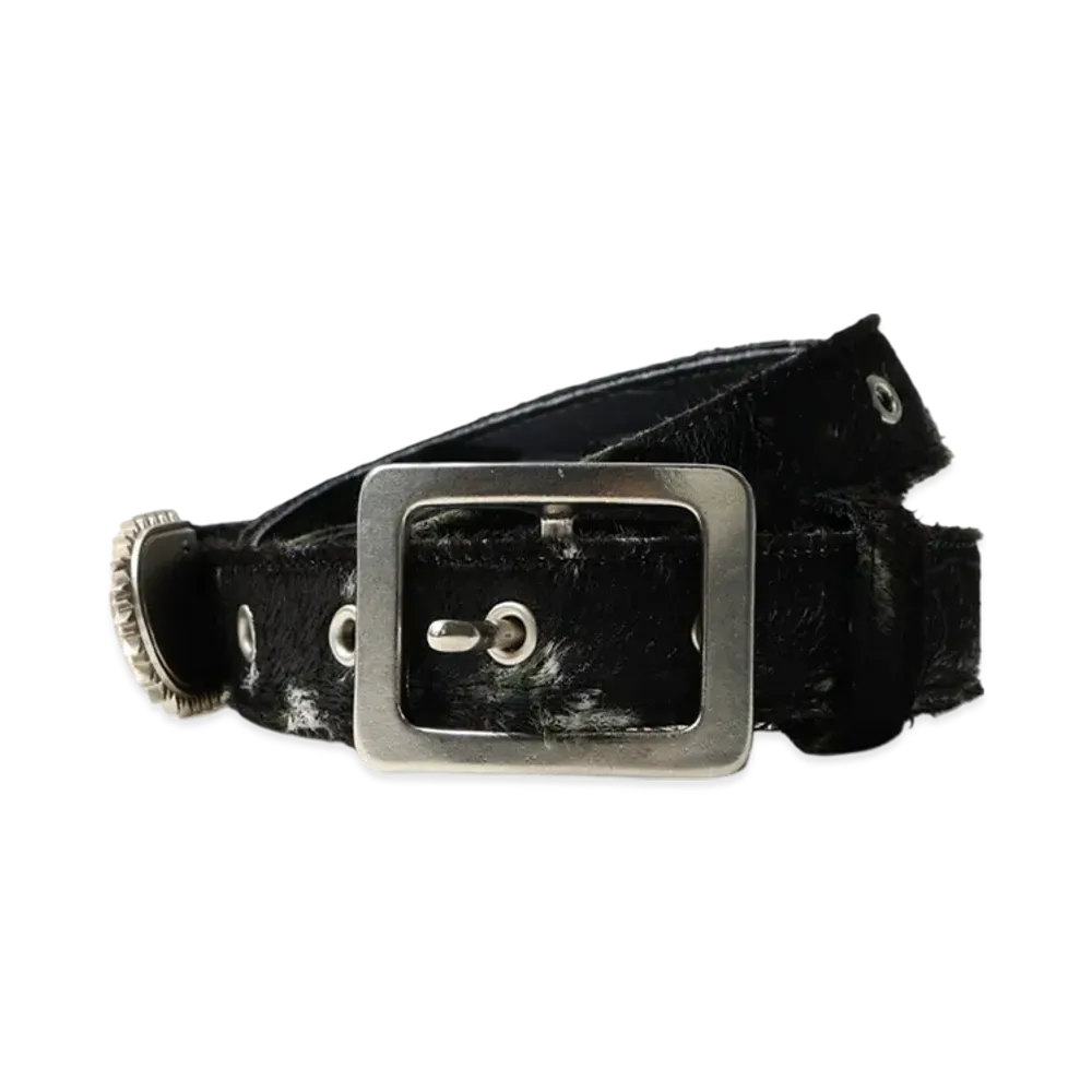 Ground Y x CHAINSAW MAN Collaborate Collection Chainsaw Hair Calf Belt Slim Ver "Khaki"