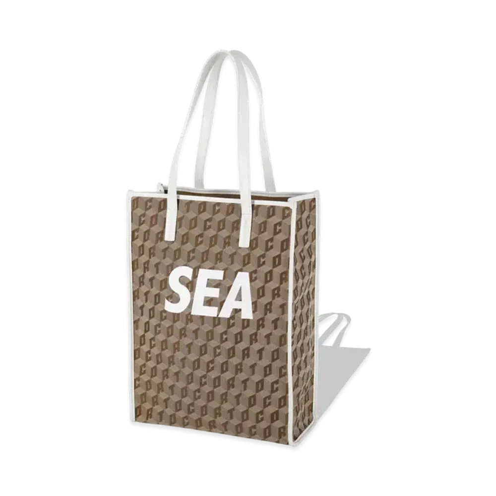 WIND AND SEA Corto Molted × WDS Monogram Tote Bag "White"