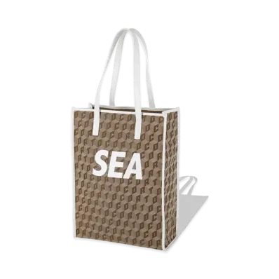 WIND AND SEA Corto Molted × WDS Monogram Tote Bag "White"