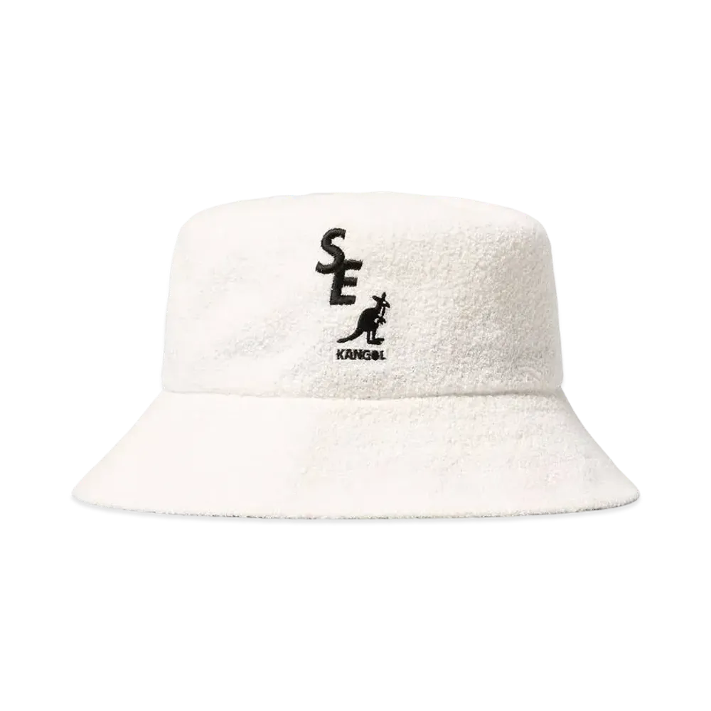 WIND AND SEA X KANGOL BERMUDA BUCKET "White"