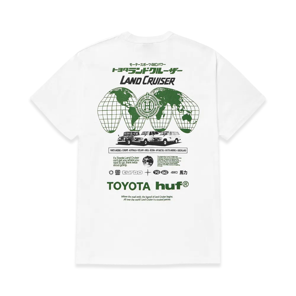 HUF x TOYOTA Land Cruiser Global Tee "White"