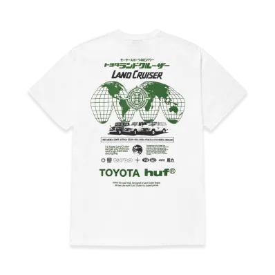HUF x TOYOTA Land Cruiser Global Tee "White"