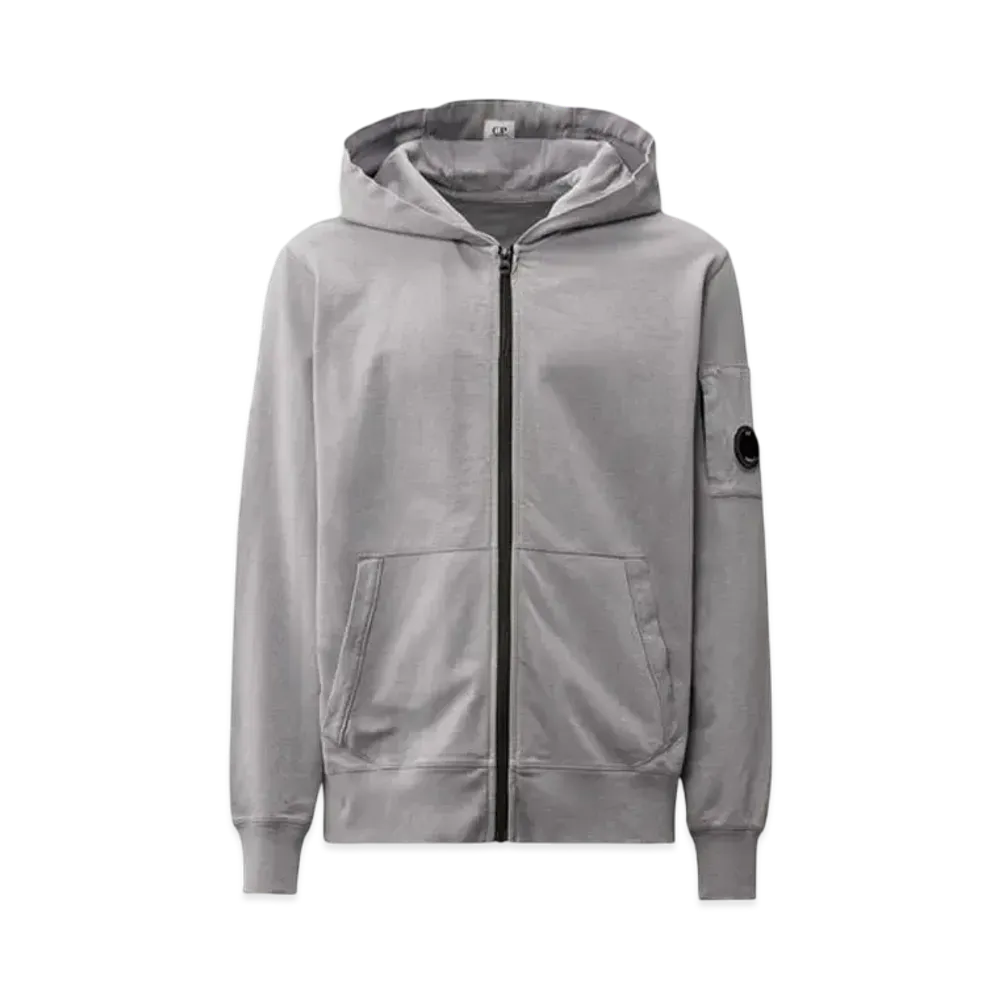 C.P. Company Light Fleece Full Zip Hooded Sweatshirt "Lavander Violet"