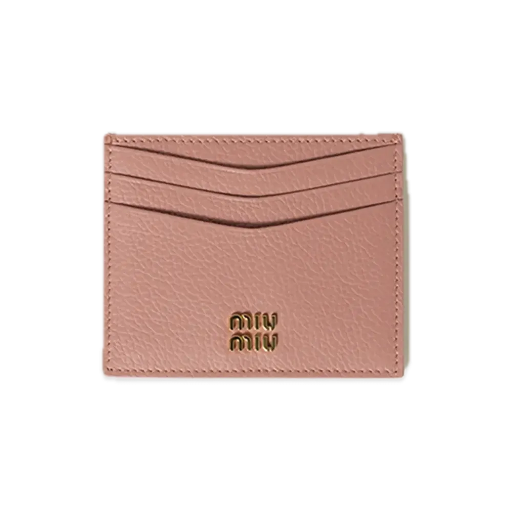 MIU MIU Leather Card Case "Orchid Pink"