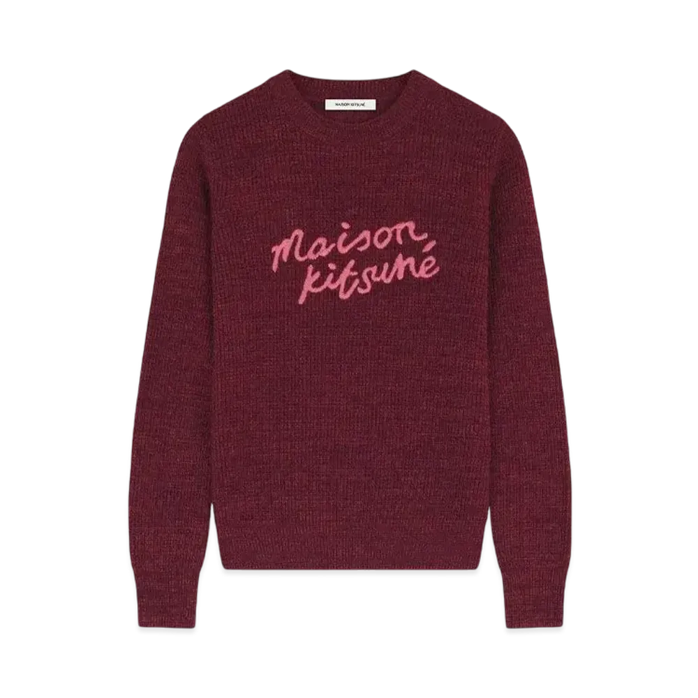 Maison Kitsune Handwriting Comfort Jumper "Redwood/Sierra"