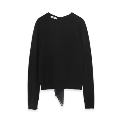 UNDERCOVER Wool Cotton Knit Pullover "Black"