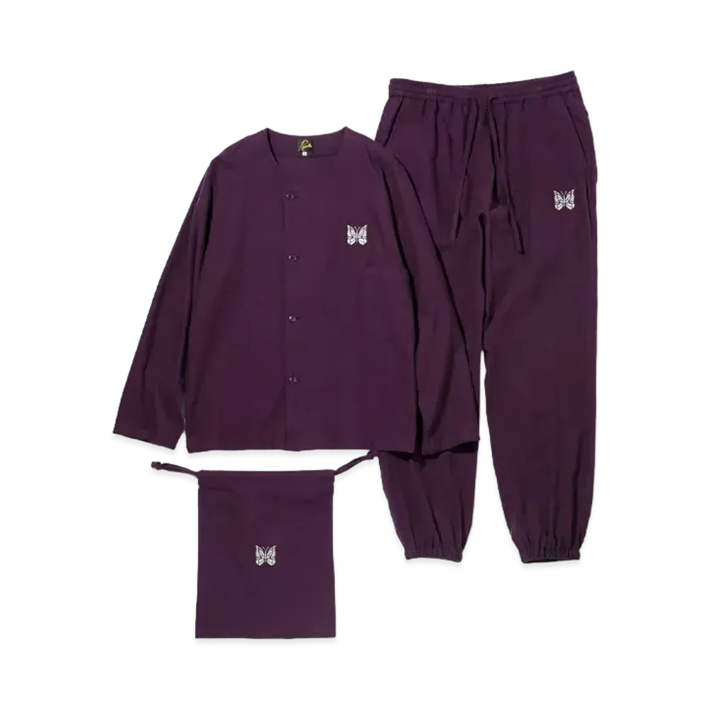 Needles PAJAMA SET - COTTON FLANNEL "Purple"