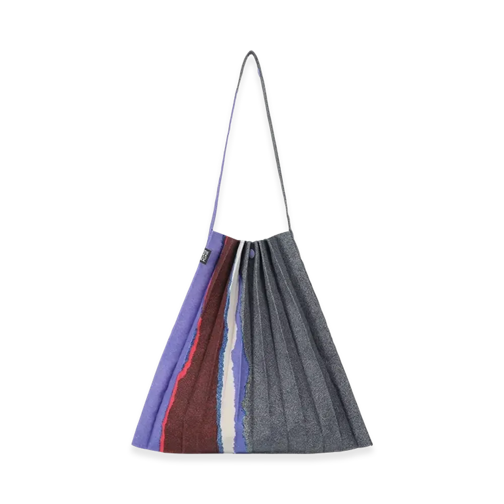 PLEATS PLEASE ISSEY MIYAKE Grainy Colors Pleats Bag "Dark Blue Gray"