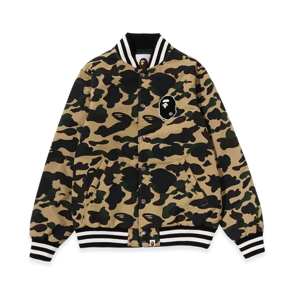 A BATHING APE Varsity Jacket "Yellow"