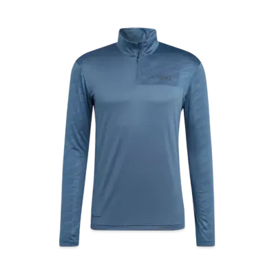 adidas Telex Multi Half Zip Long Sleeve T-Shirt "Wonder Steel"