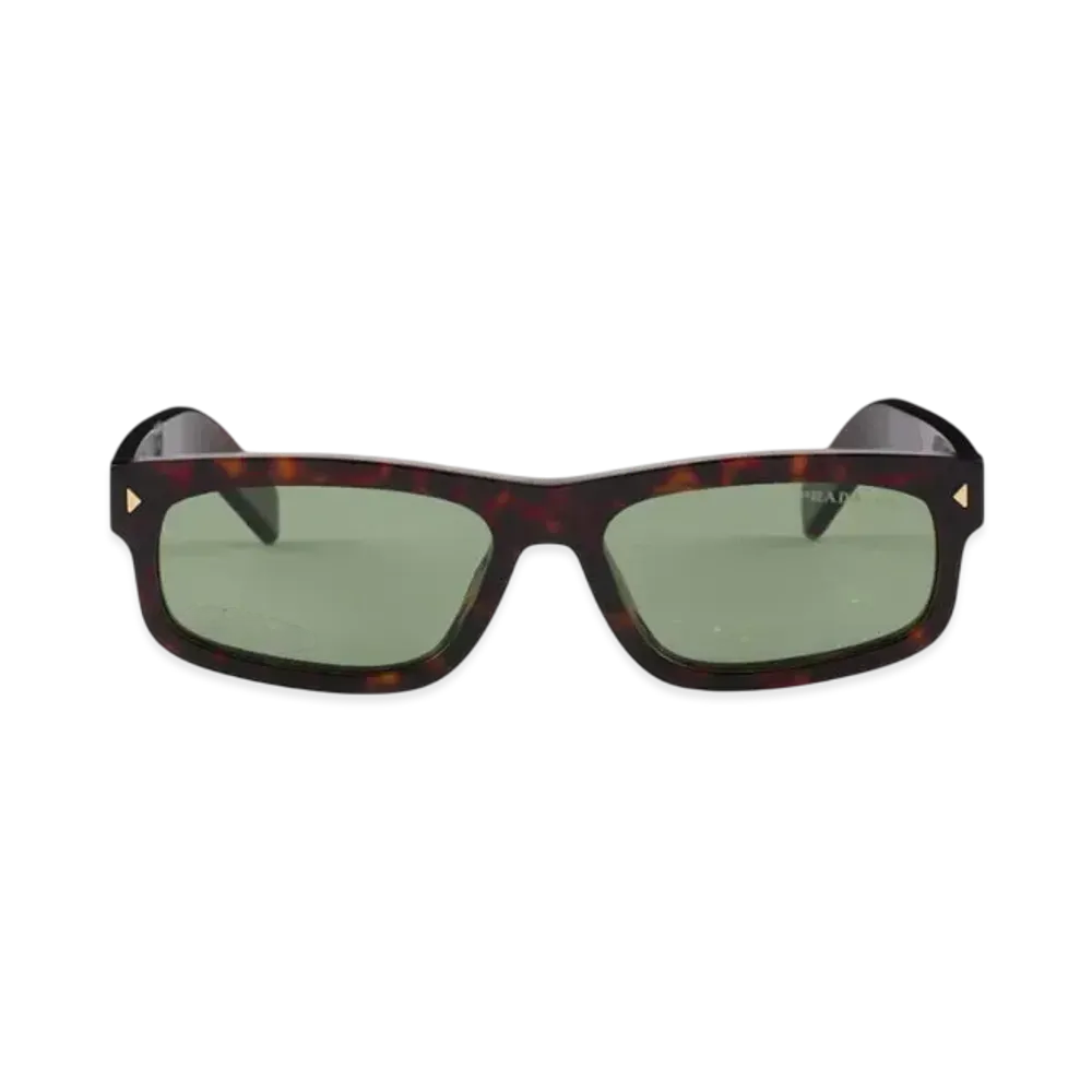 PRADA Sunglasses with The Iconic Metal Plaque "Willow Green"