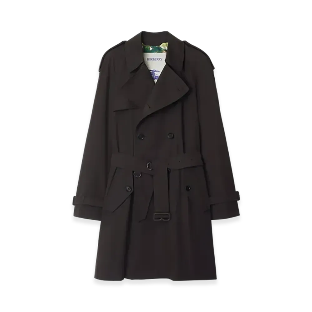 Burberry Mid-length Highgrove Gabardine Trench Coat "Cog"