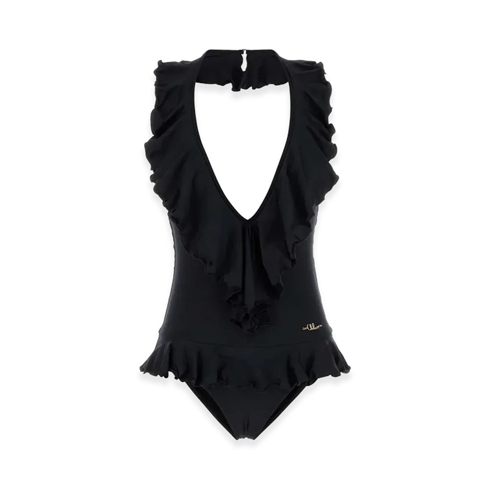 Chloe Women's Stretch Nylon Swimsuit "Black"